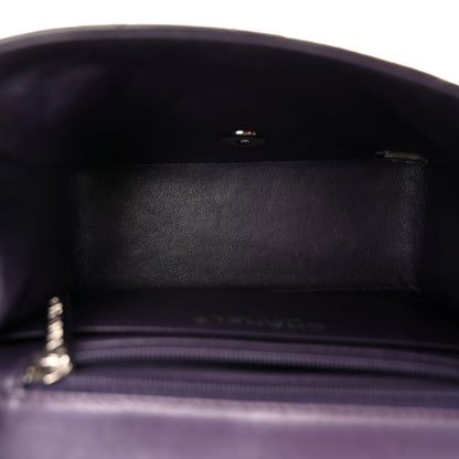 Chanel Patent Quilted Mini Square Flap Purple 5 of 10