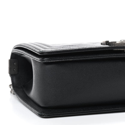 Chanel Caviar Quilted Medium Boy Flap Black 6 of 9