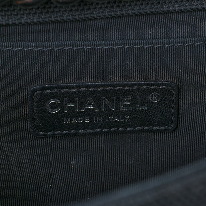 Chanel Canvas Quilted Medium Fluo Boy Flap Black Grey Yellow 6 of 9