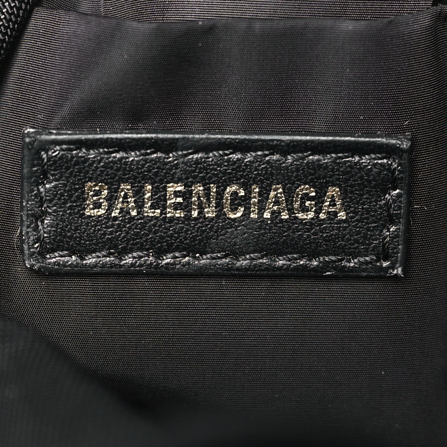 Balenciaga Recycled Sport Nylon Logo Embroidered Wheel Drawstring Bucket Bag XS Black 6 of 8