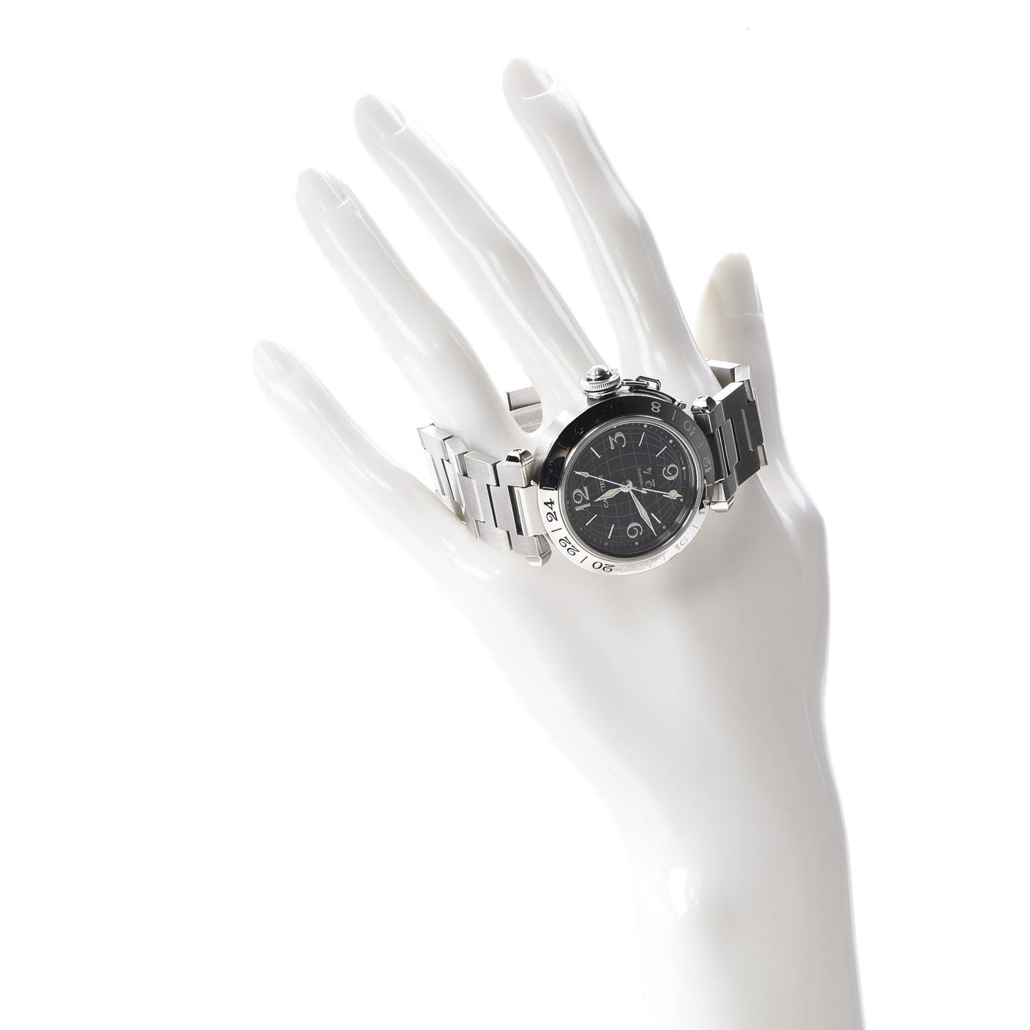 Stainless Steel 35mm Pasha C Big Date Automatic Watch Black
