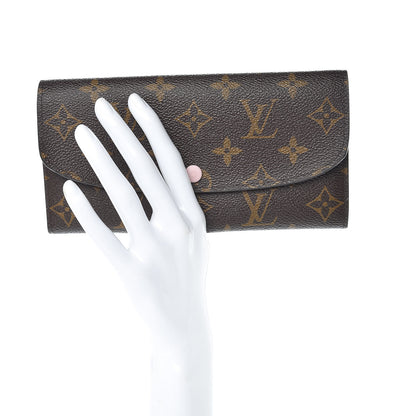 Louis Vuitton Monogram Emilie Wallet Rose Ballerine 2 of 10