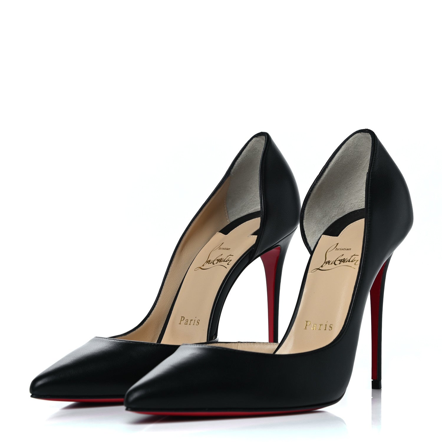 Christian Louboutin Shiny Nappa Iriza 100 Pumps 39 Black 6 of 24