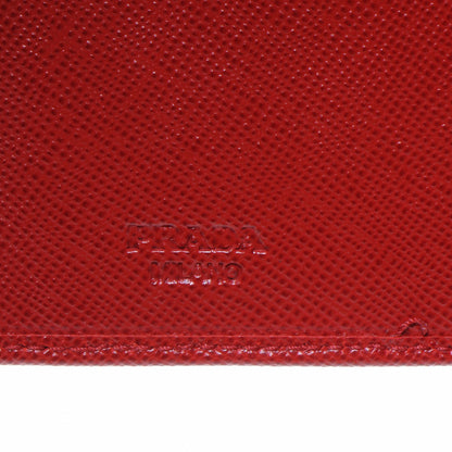Prada Saffiano Compact Wallet Fuoco 7 of 8