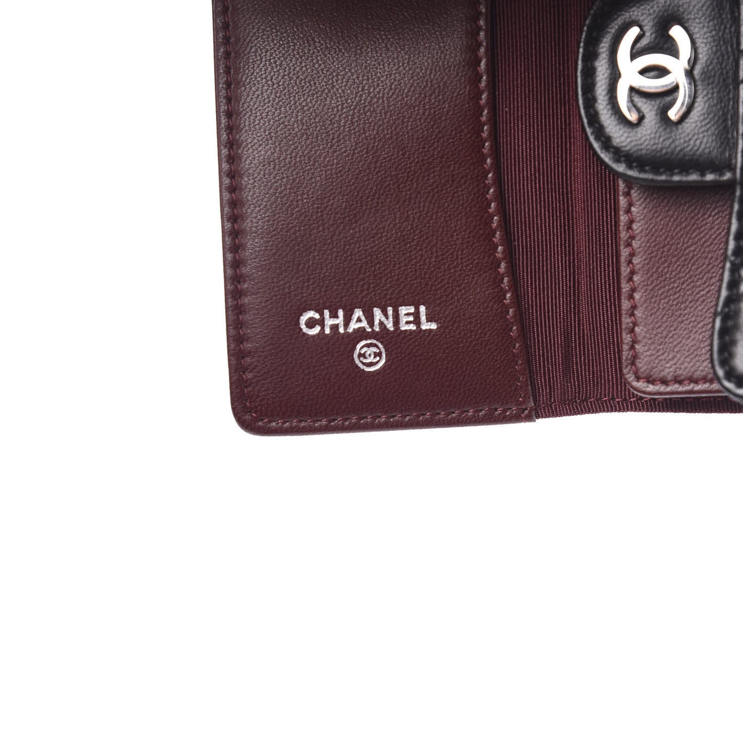 Lambskin Quilted 6 Key Holder Black