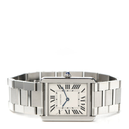 Cartier Stainless Steel 27mm Tank Solo Quartz Watch 2 of 5