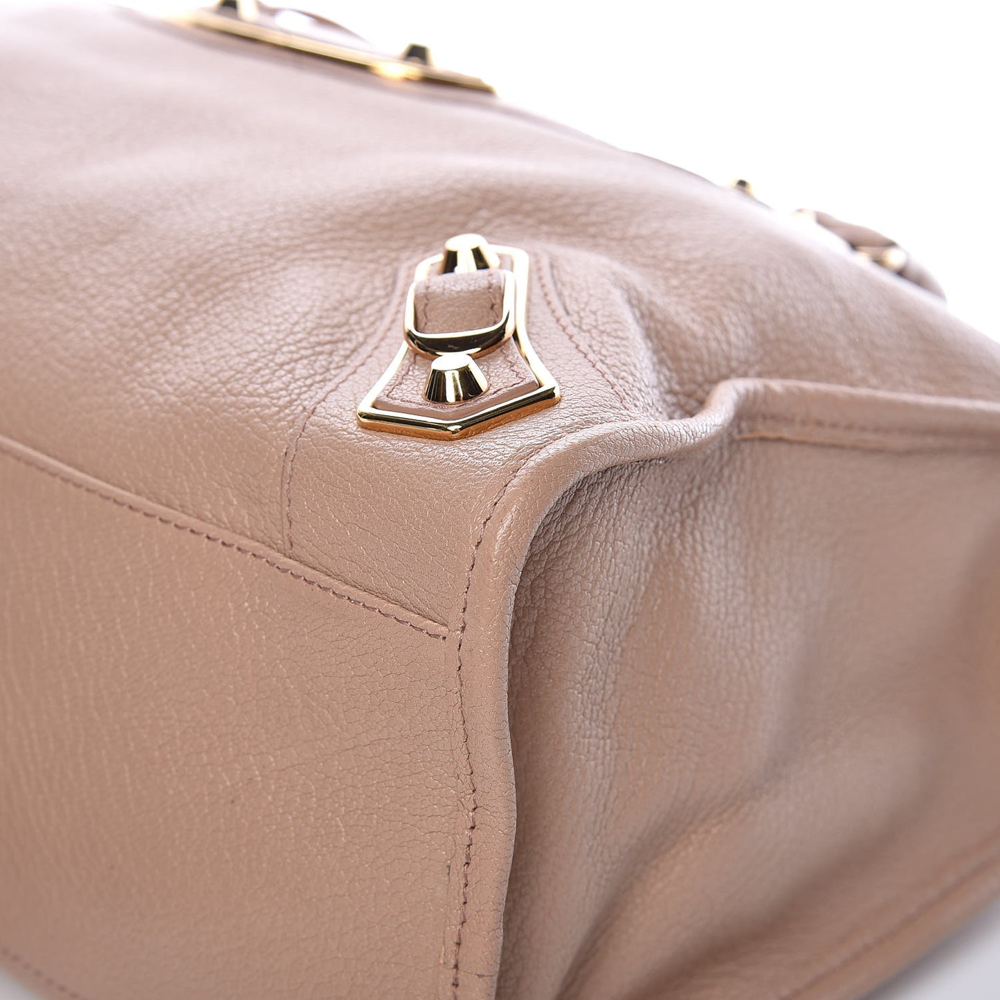 Chevre Gold Metallic Edge Hardware City Rose Des Sables