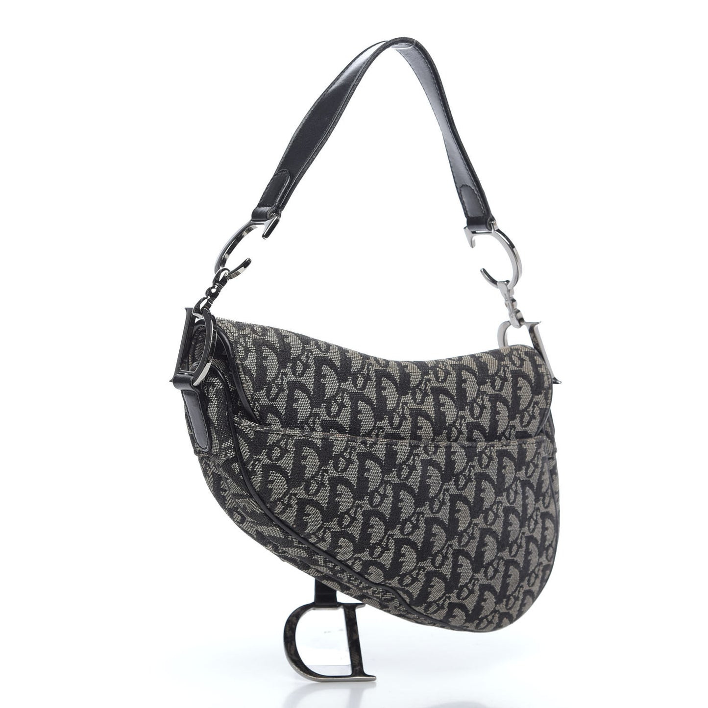 Monogram Saddle Bag Black