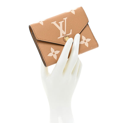 Louis Vuitton Empreinte Monogram Giant Victorine Wallet Arizona Creme 3 of 13