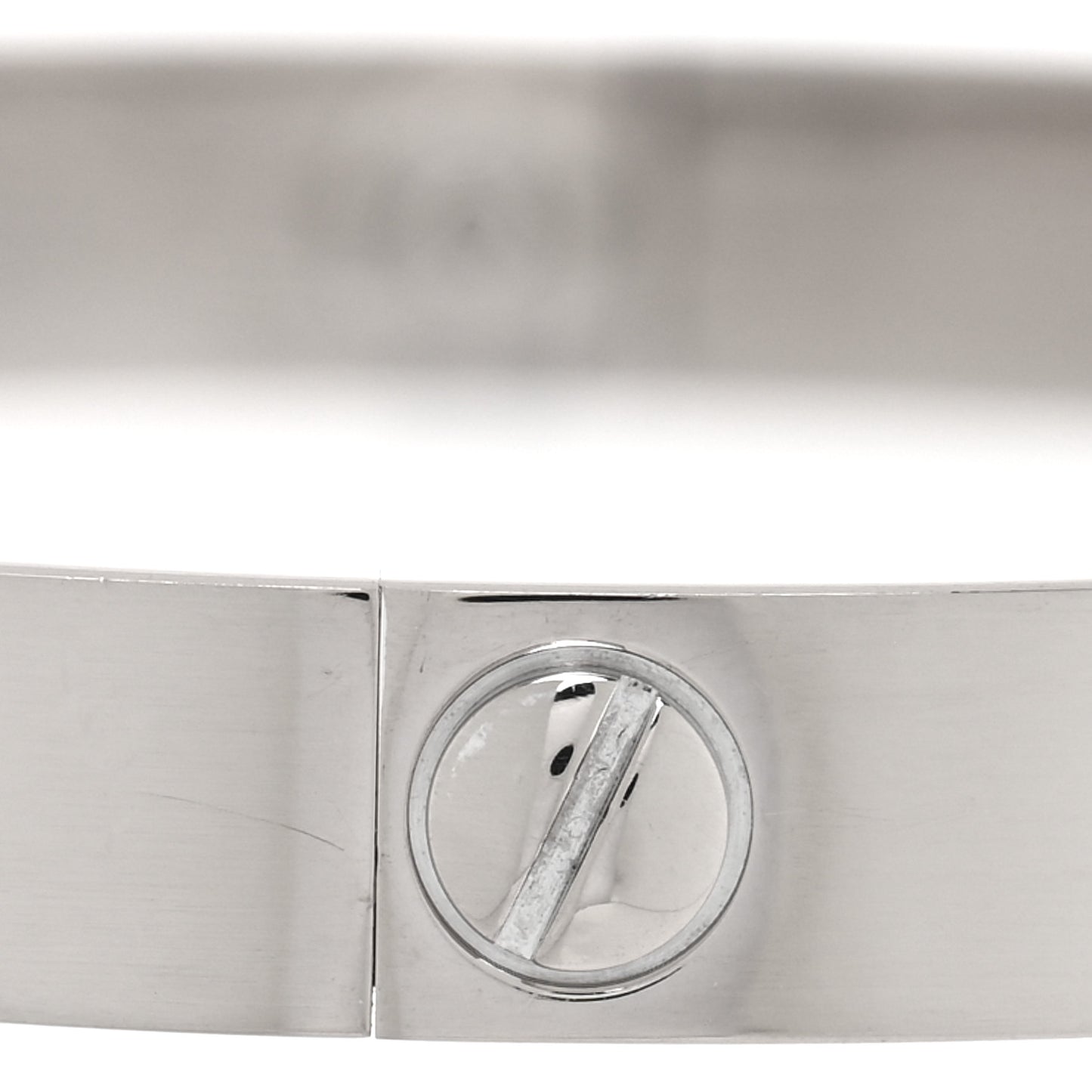 18K White Gold LOVE Bracelet 17