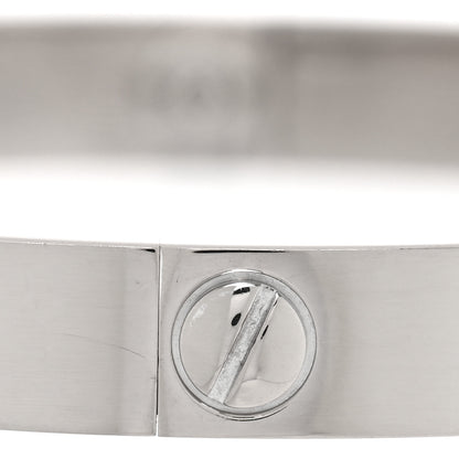 Cartier 18K White Gold LOVE Bracelet 17 4 of 6