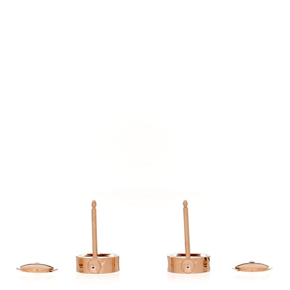 Louis Vuitton 18K Pink Gold Empreinte Ear Studs Earrings 3 of 4