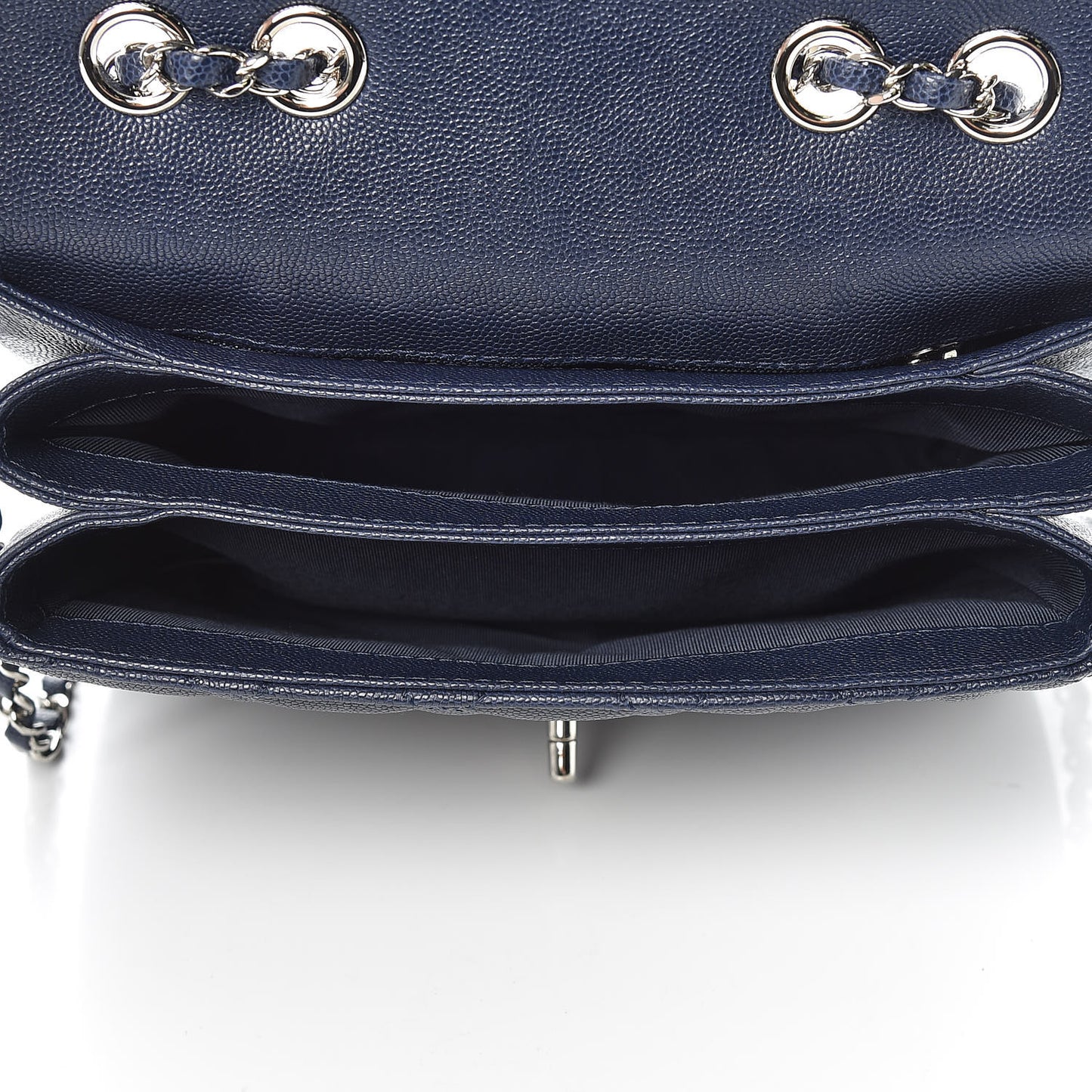 Caviar Quilted Medium Urban Companion Flap Navy