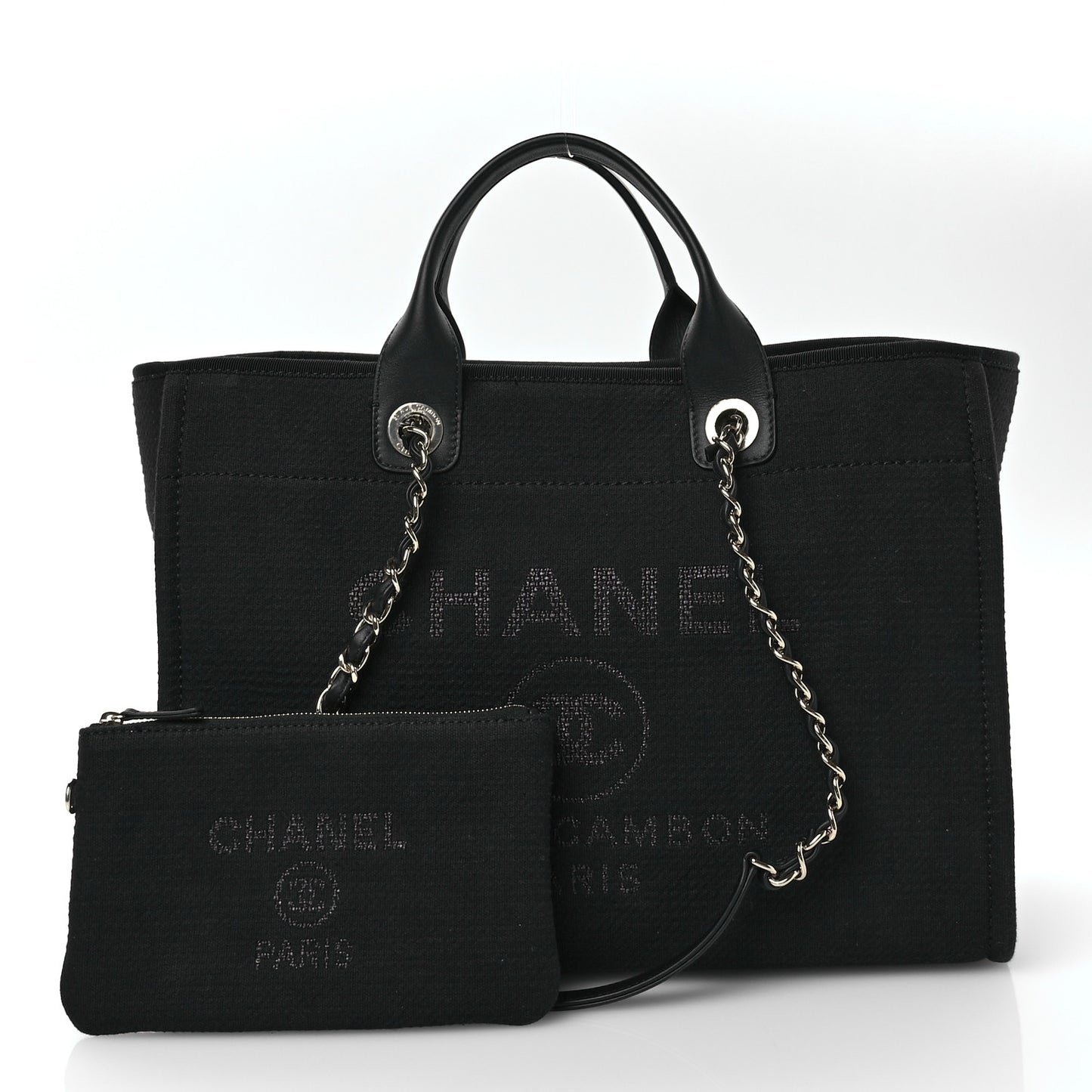 Mixed Fibers Medium Deauville Tote Black