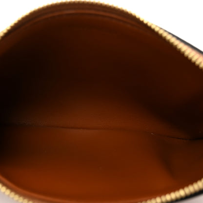 Celine Smooth Calfskin Cuir Triomphe Coin and Card Pouch With Hook Tan 5 of 6