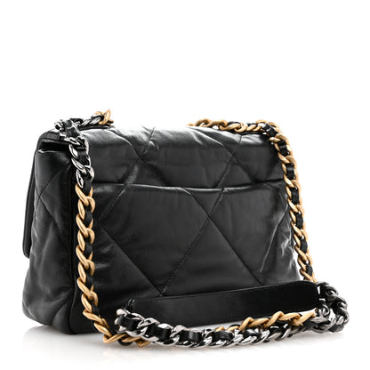 Chanel Lambskin Quilted Medium Chanel 19 Flap Black 3 of 11