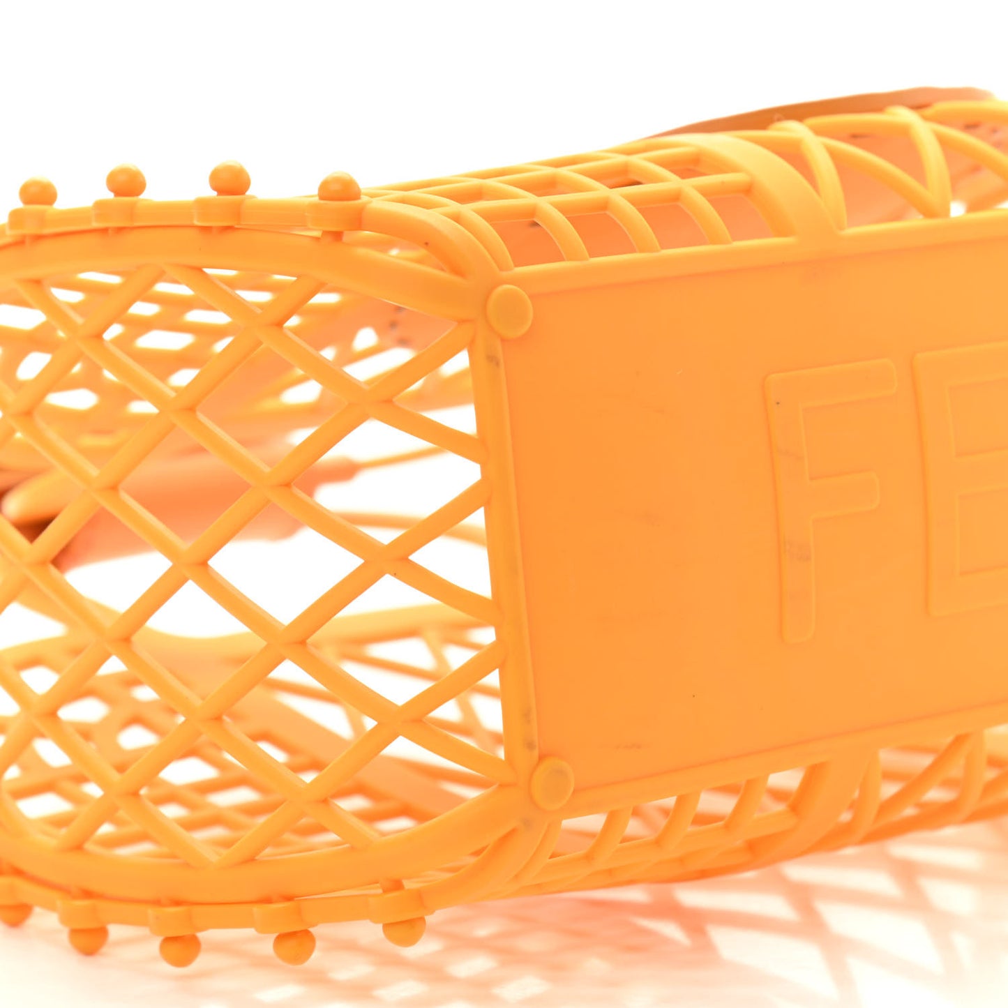 Recycled Plastic Vitello Liberty Matte Small Fendi Basket Clementine