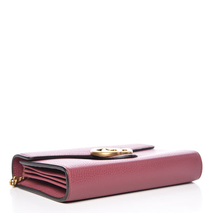 Gucci Cellarius Calfskin GG Marmont Chain Wallet Dry Rose 4 of 10