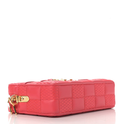 Louis Vuitton Lambskin Damier Quilt Troca PM Rose 4 of 11