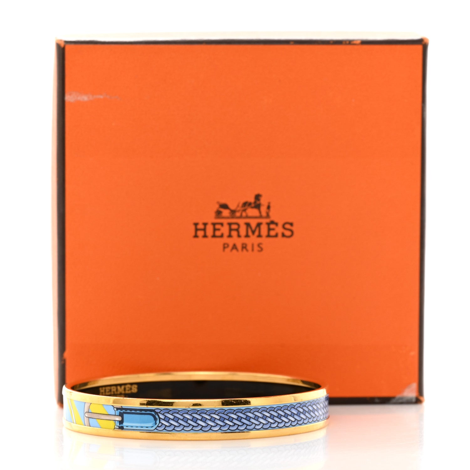 Hermes Enamel Printed Narrow Bracelet 65 6 of 6