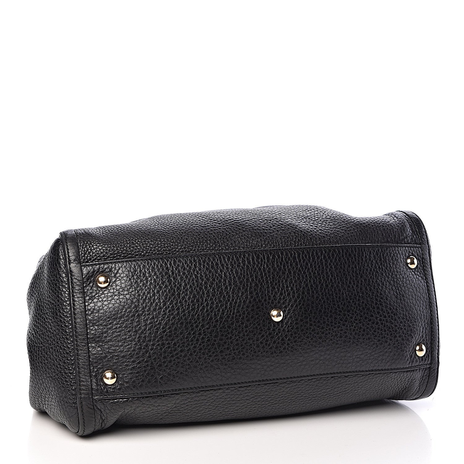 Gucci Pebbled Calfskin Medium Soho Shoulder Bag Black 4 of 11