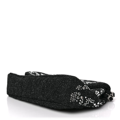 Chanel Tweed Swarovski Crystal Leopard Jumbo Flap Black 8 of 8