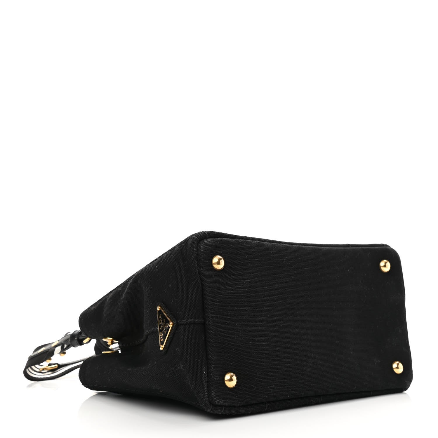 Prada Canapa Small Logo Tote Black Talco 4 of 12