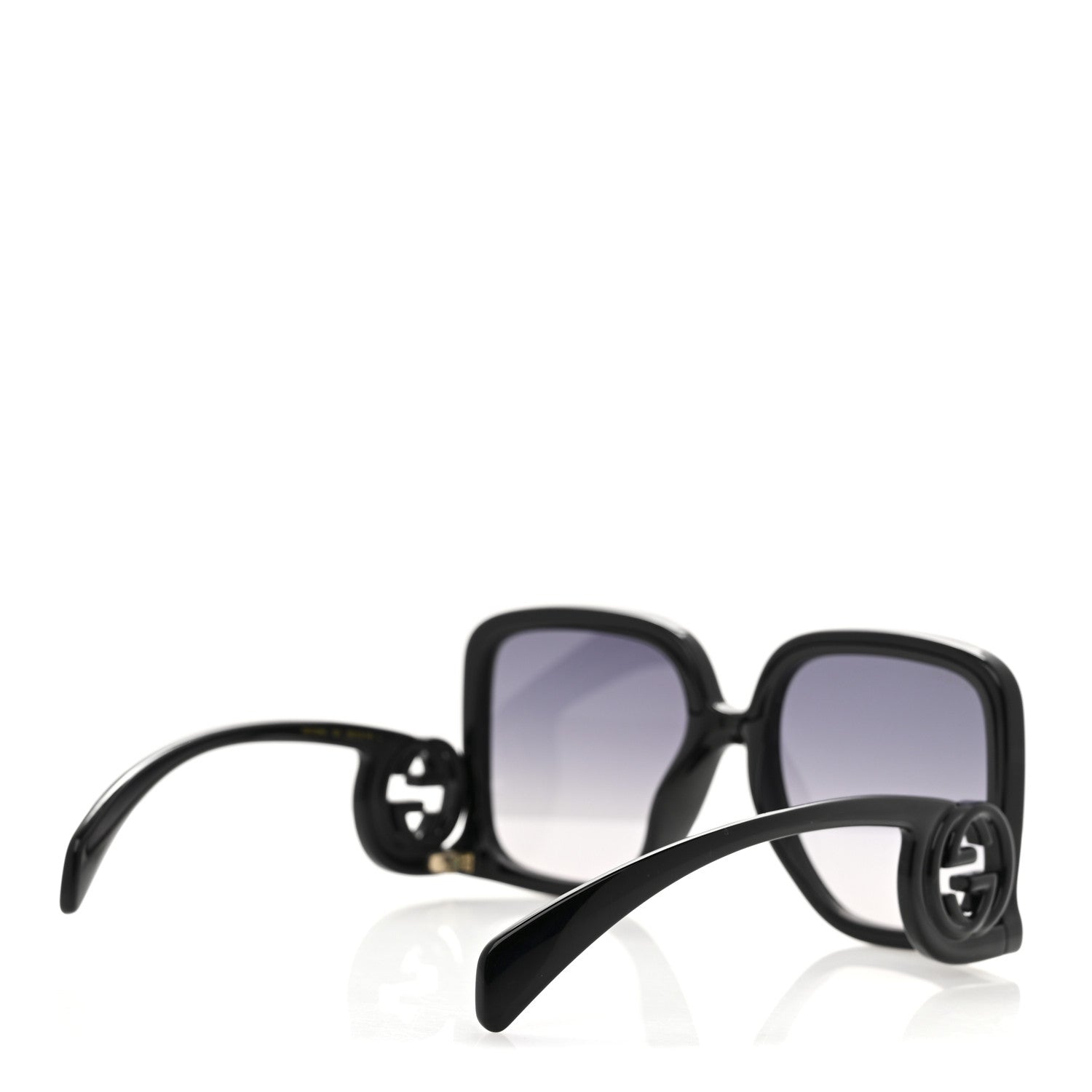 Gucci Acetate Rectangle Frame Sunglasses GG1326S Black 4 of 8