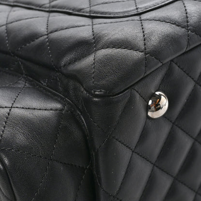 Chanel Calfskin Quilted Large Cambon Multipocket Reporter Black White 10 of 11