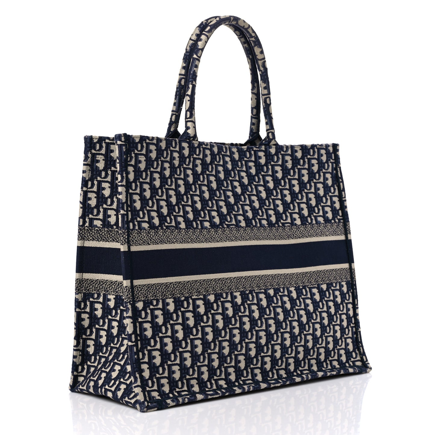 Oblique Large Book Tote Blue Multicolor