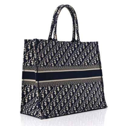 Christian Dior Oblique Large Book Tote Blue Multicolor 3 of 14
