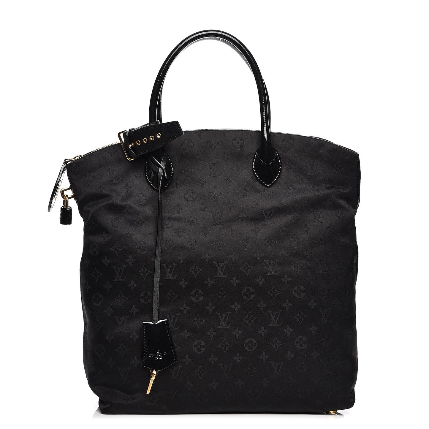 Monogram Nylon Desire Lockit Vertical MM Black