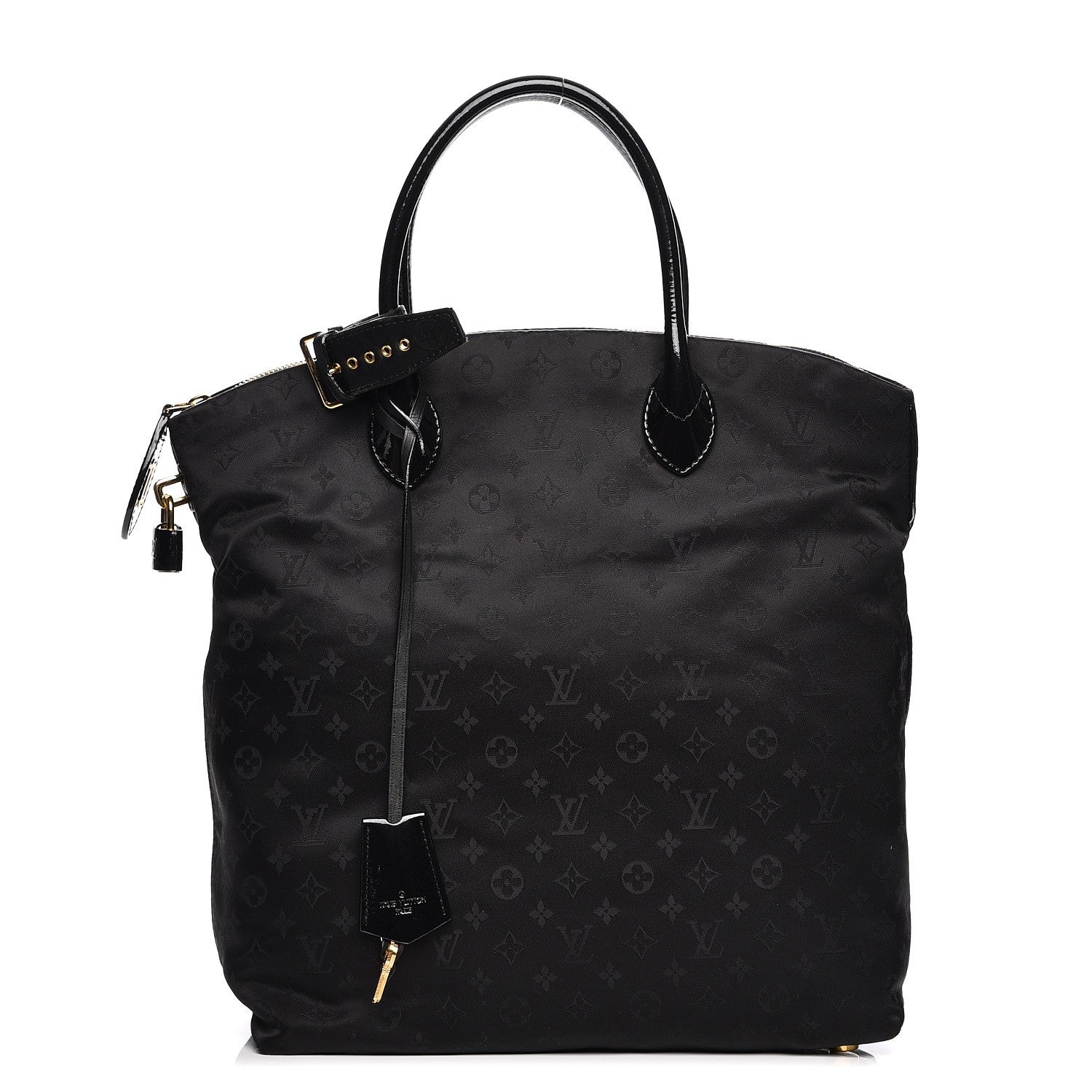 Louis Vuitton Monogram Nylon Desire Lockit Vertical MM Black 1 of 7