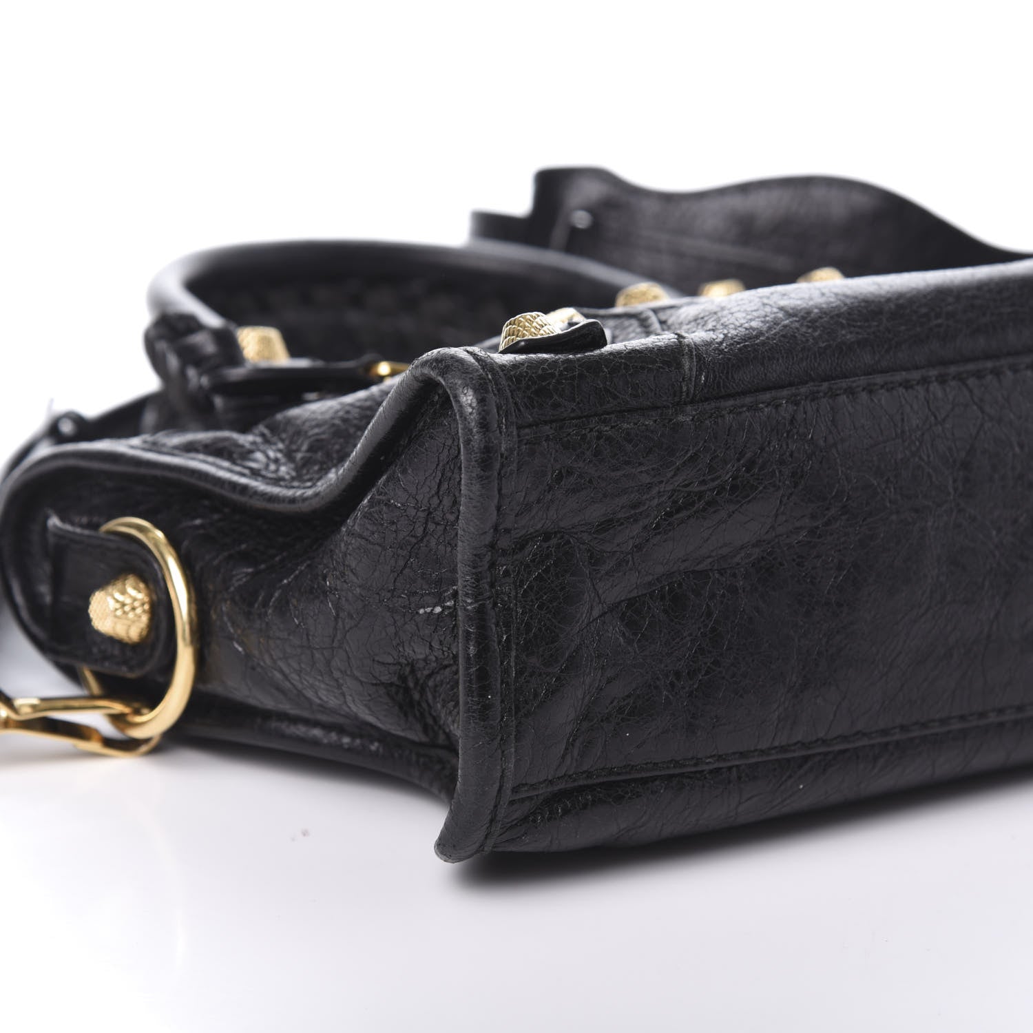 Balenciaga Agneau Giant 12 Gold Hardware Mini City Black 13 of 14