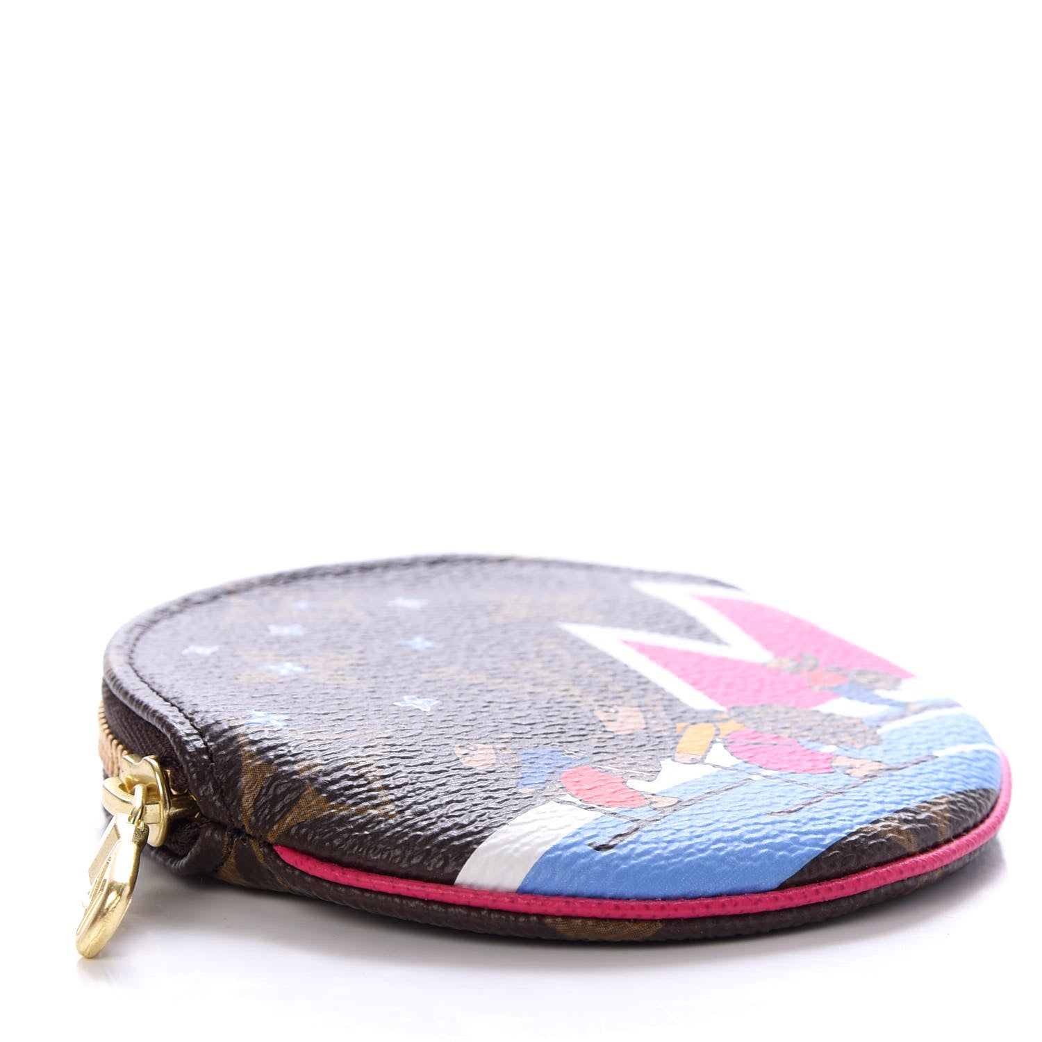 Louis Vuitton Monogram 2018 Christmas Animation Round Coin Purse 4 of 7