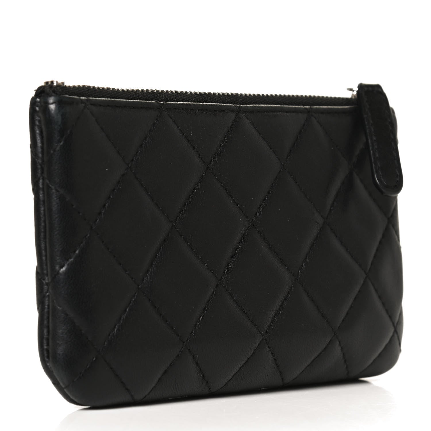 Chanel Lambskin Quilted Small Cosmo Cosmetic Case Black 3 of 9