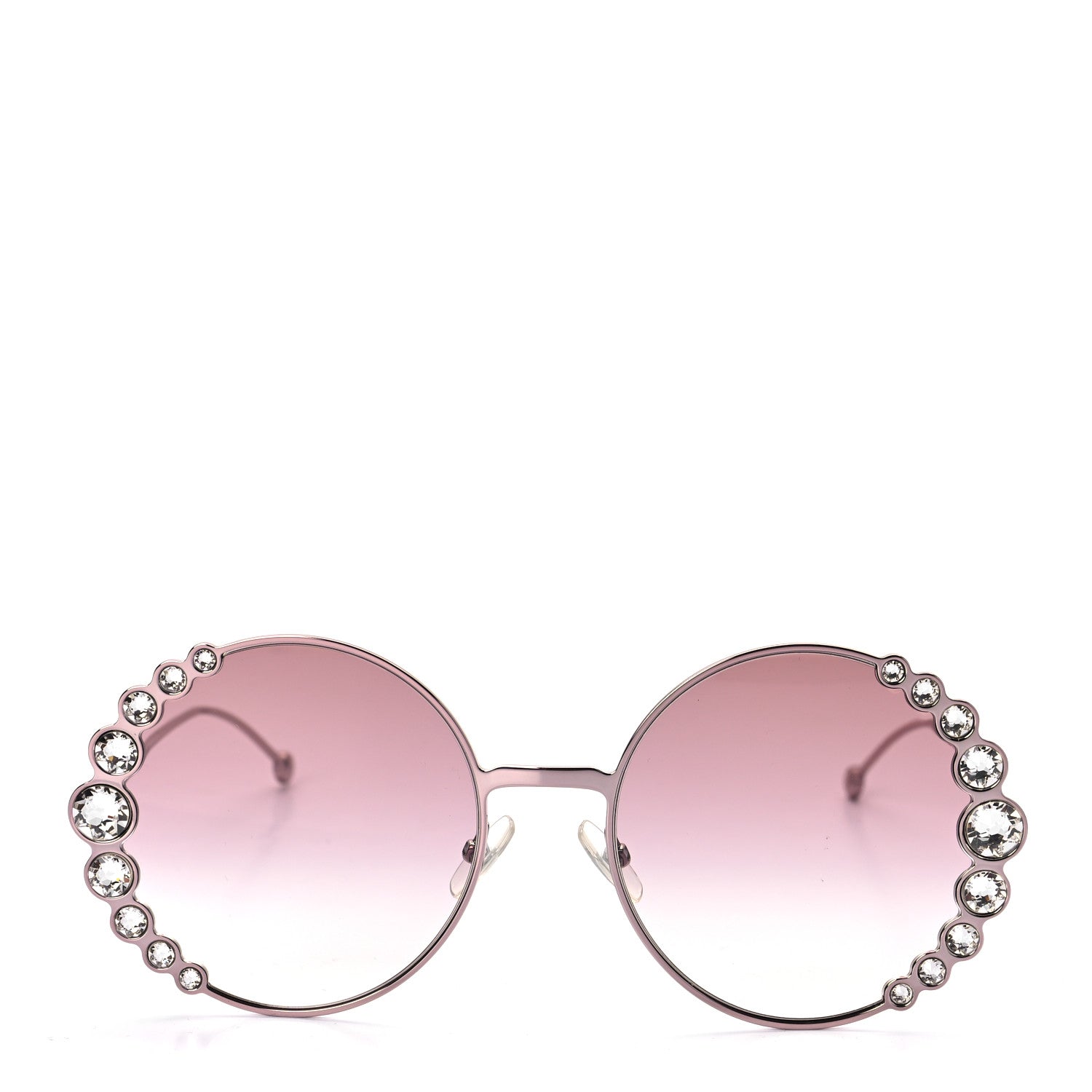 Fendi Crystal Round Sunglasses FF0324/S Rose 2 of 6