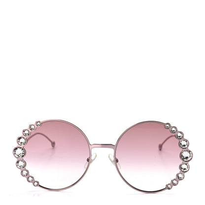Fendi Crystal Round Sunglasses FF0324/S Rose 2 of 6
