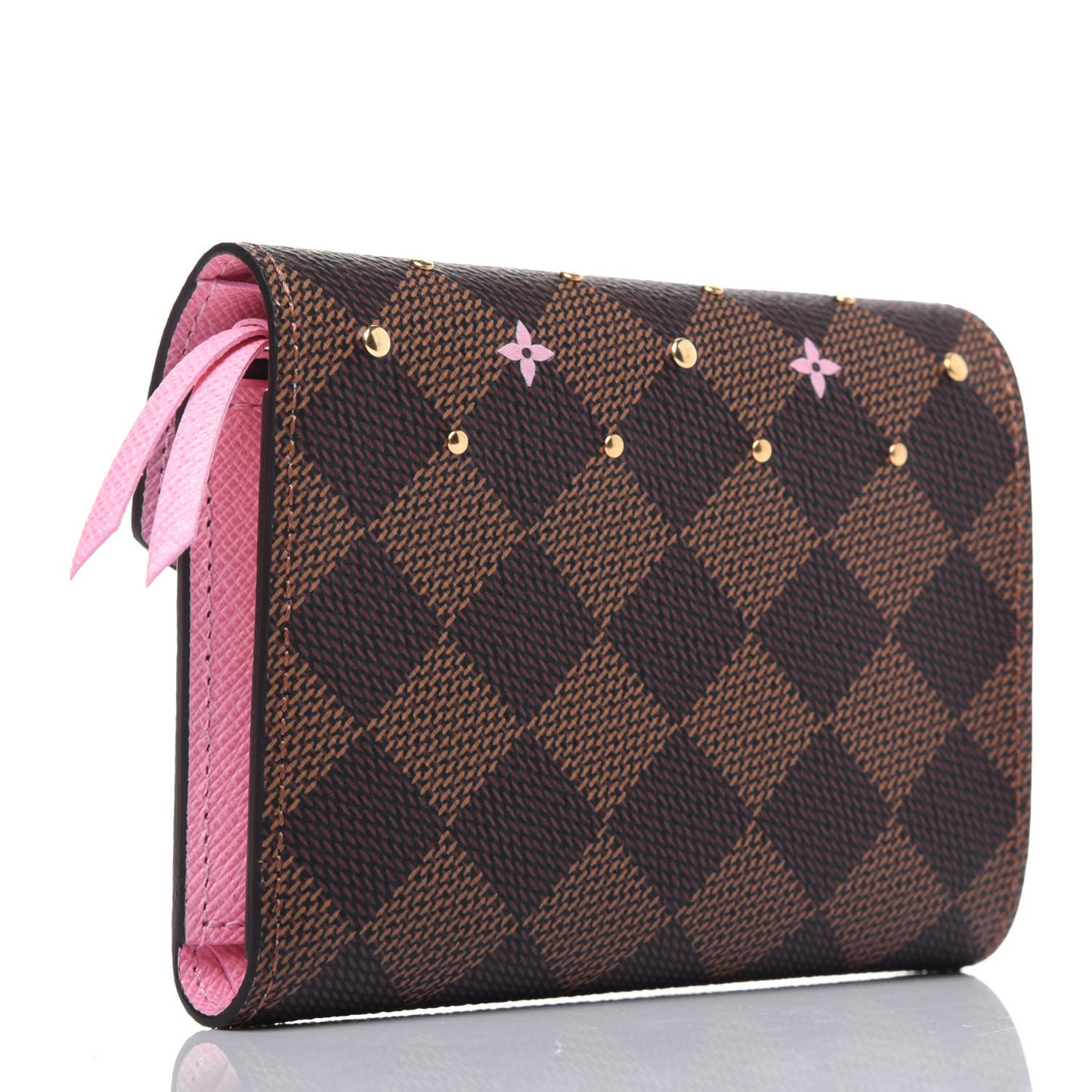 Damier Ebene Studded Victorine Wallet