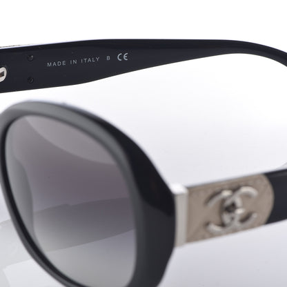 Chanel Acetate CC Turnlock Sunglasses 5235-Q Black Beige 6 of 7