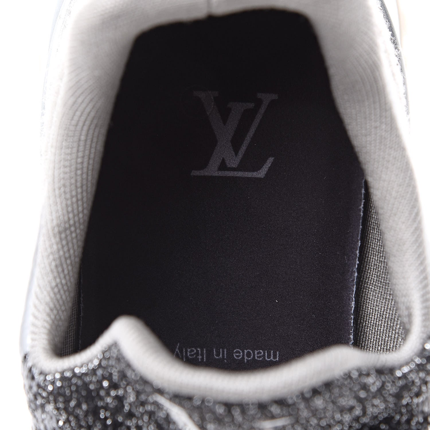 Louis Vuitton Technical Knit V.N.R Sneakers 7.5 Silver 6 of 10