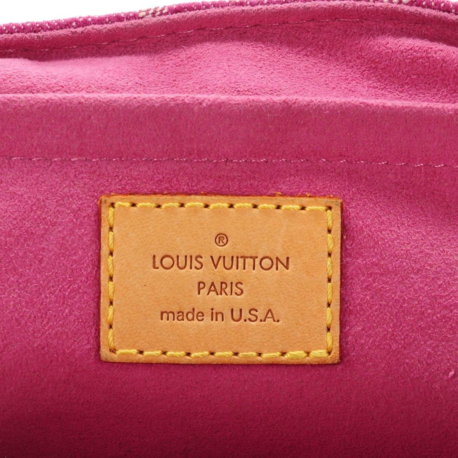 Louis Vuitton Monogram Denim Mini Pleaty Fuchsia 6 of 9