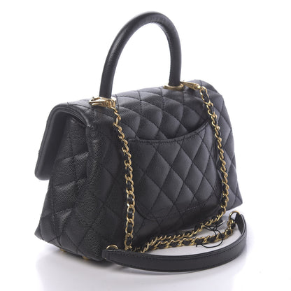 Chanel Caviar Quilted Mini Coco Handle Flap Black 3 of 11