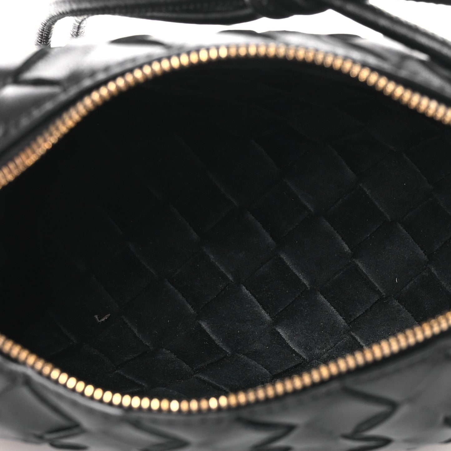 Nappa Intrecciato Mini Loop Camera Bag Black