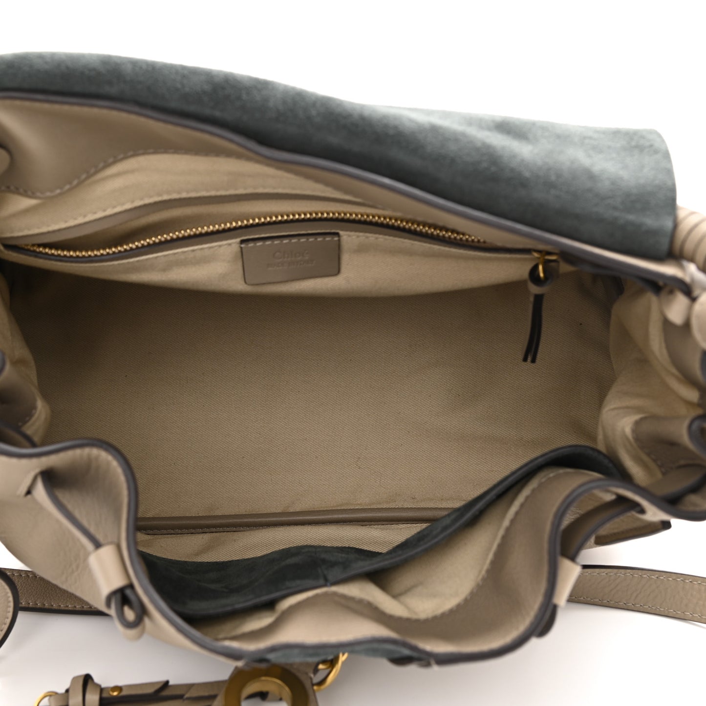 Calfskin Medium Owen Flap Bag Motty Grey