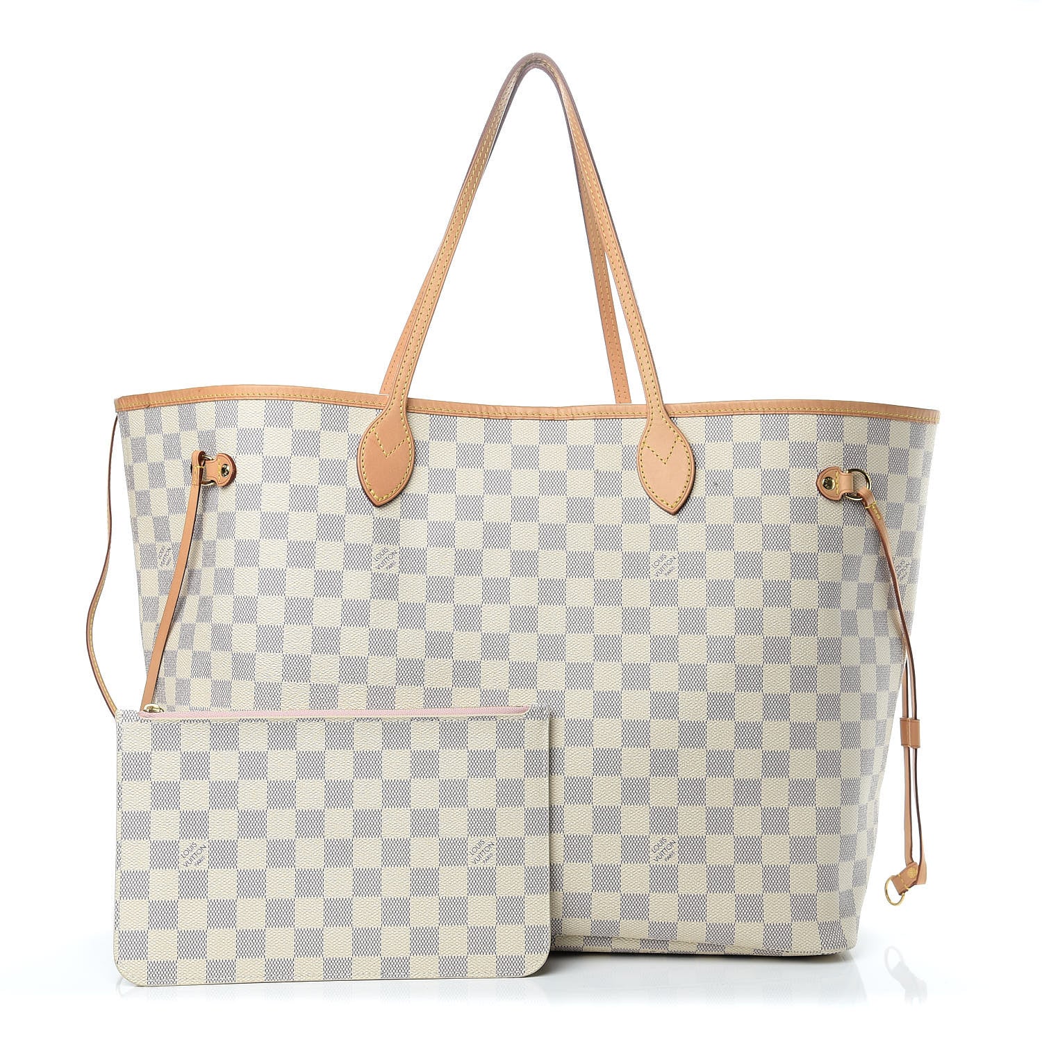 Louis Vuitton Damier Azur Neo Neverfull GM Rose Ballerine 1 of 14