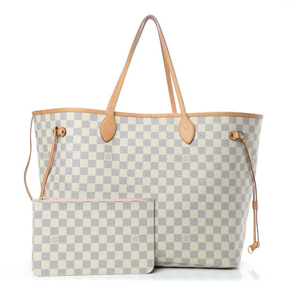 Louis Vuitton Damier Azur Neo Neverfull GM Rose Ballerine 1 of 14
