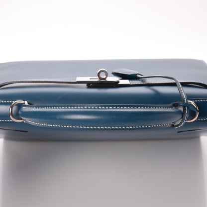 Hermes Tadelakt Kelly Sellier 32 Bleu Thalassa 28 of 33