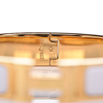 Hermes Enamel Narrow Clic Clac H Bracelet PM White 4 of 4