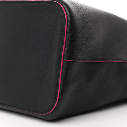 Louis Vuitton Calfskin Lockme Bucket Black 10 of 10